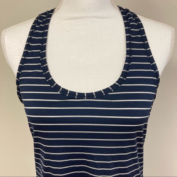 ATHLETA Striped Razorback Active Tank Top - Picture 2 of 10